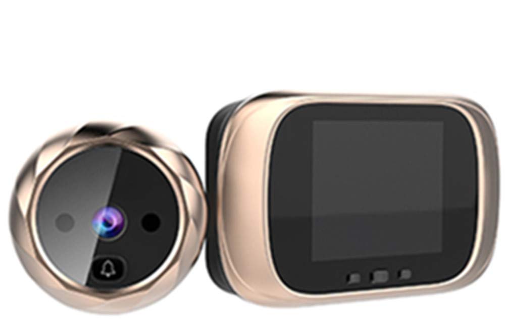 New atterraggio 7,1 cm 6 mesi di tempo standby video campanello spioncino Viewer, golden