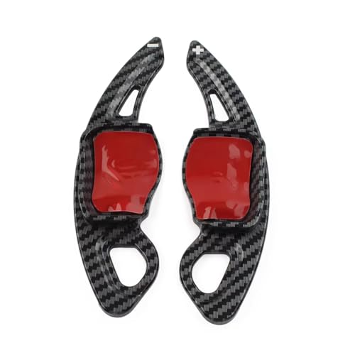 �V�t�g�p�h�� Compatible With For Scirocco 2009-2014 For Beetle 2013-2016 For CC 2008-2017 �Ԃ̃X�e�A�����O�z�C�[���p�h���V�t�^�[�G�N�X�e���V�����B(Carbon Black)