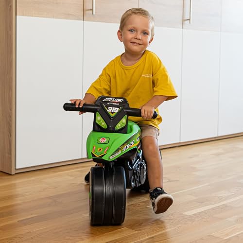 FALK - Laufrad Moto Bud Racing – Grün – leise Räder – ab 2 Jahren – 40% recycelter Kunststoff 502BRS – Bild 7