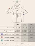 Szlafrok Damski Extra Długi z Kapturem, 100% Bawełna Frotte 380 g/m², Stary różowy, S-M Długi