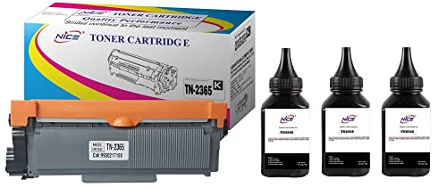 Image of TN 2365 for TN-2365 Toner Cartridge Compatible for Use in Brother HL-L2321D, L2361DN, L2366DW, L2320d, DCP-L2541DW, L2520D, MFC-L2701D, L2701DW (1 Toner + 3 Pcs Powder)