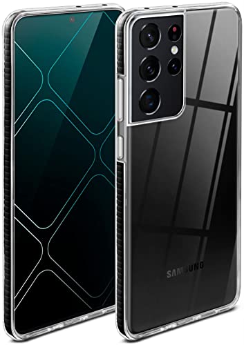 Funda Samsung S21 Ultra con protección de cámara 3D y bordes elevados