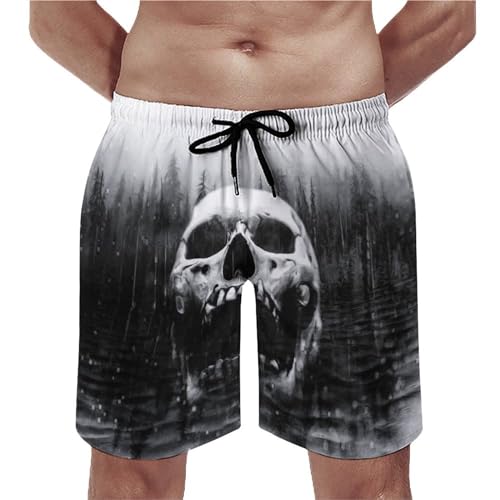 Maillot de bain séchage rapide homme short de bain crâne idéal pour vos vacances au soleil