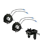 iJDMTOY (2) H7 Xenon Bulbs Holder Adapter Retainers For Volkswagen MK7 Golf GTi Routan Passat Halogen Headlights Installing Xenon LED Conversion Kit