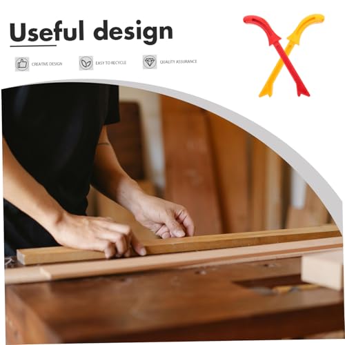 Lurrose 2pcs Woodworking Safety Push Stick Bright Carpentry Tools for Table Saws Router Tables and Jointers User-friendly Design for Enhanced Workshop Safety