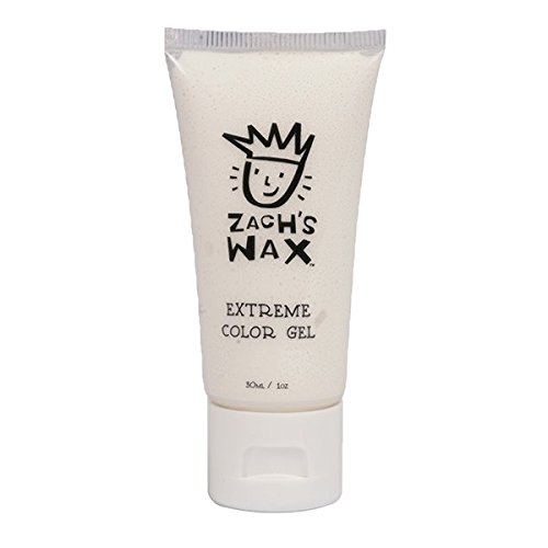 Zach's Wax Color Hair Gel - White - 1 Ounce