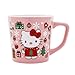 Silver Buffalo Sanrio Hello Kitty Holiday Celebration Ceramic Latte Mug | Large Coffee Cup For Tea, Cocoa, Beverages | Holds 17 Ounces