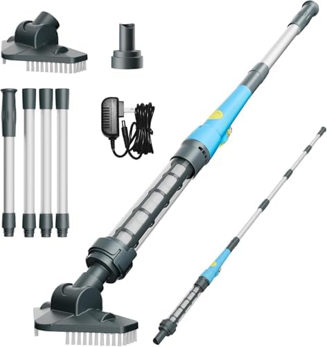 Poolsauger Akku Handsauger Whirlpool Sauger Kabelloser Pool Sauger, Tragbarer Spa-Staubsauger,Teleskopstange, Poolreiniger Ideal für Spas, Aufstellpool & Unterflur-Schwimmbecken
