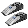 ZZRUI 2 Pack Door Stop Alarm with 120dB Siren, Wedge Door Stopper Security Device for Travel, Apartment, Hotel, Home – Portable Anti-Theft Floor Alarm for Entry Alert & Self Defense, Black