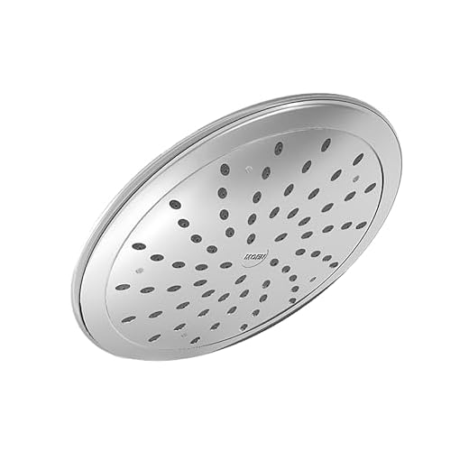 Moen Chrome Bathroom 8-Inch Wide Fixed Rainfall Showerhead, 6345