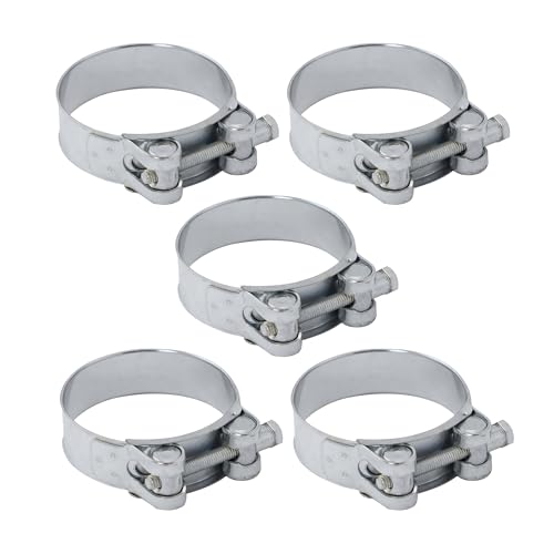 DOJA INDUSTRIAL | Collier à Tourillon | Collier de Serrage Haute Pression | Diamètre 36-39 mm | Lot 5 | Fixation Solide | Utilisation: Irrigation, Pompage, Tuyau pour...