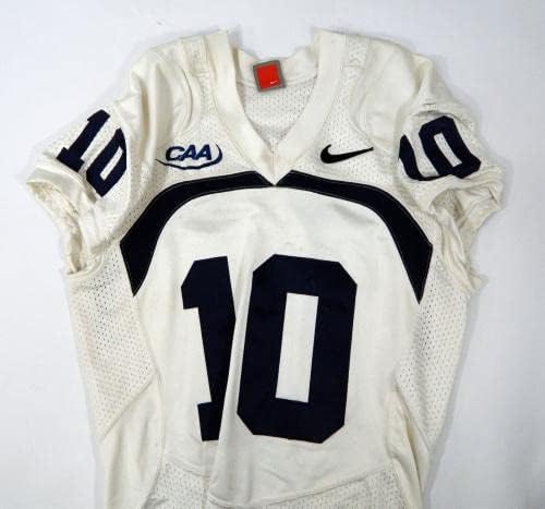 Miniatura 3 de 2009-12 Old Dominion Monarchs Devon Simmons #10 Game Used White Jersey M 68 - College Game Used