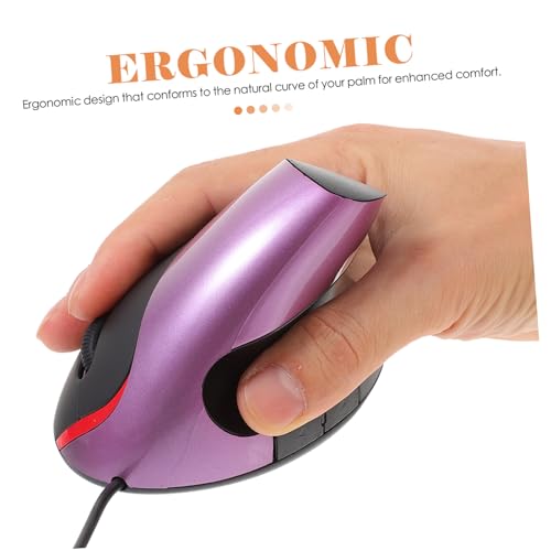 Ratón vertical ergonómico NUOBESTY USB con 5 botones y reposamuñecas para el trabajo diario 5