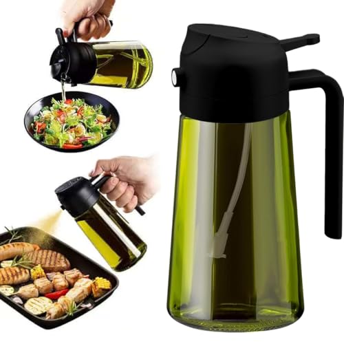 AOWVUTS Pulverizador Aceite Spray 470ml 2 en 1 Spray Aceites Cocina Botella Dispensadora de Aceite de Vidrio Aceitera Vaporizadora Antigoteo para Cocinar para Freidora de Aire Barbacoa Ensaladas (N) AOWVUTS Pulverizador Aceite Spray 470ml 2 en 1 Spray Aceites Cocina Botella Dispensadora de Aceite de Vidrio Aceitera Vaporizadora Antigoteo para Cocinar para Freidora de Aire Barbacoa Ensaladas (N)