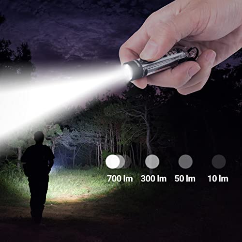 Nextorch Led Flashlight Keychain/Clip-On Mini Edc Pocket-Sized Type-C Rechargeable Key Ring Flashlight With 7 Lighting Modes Perfect For Camping Emergency Outdoor #TOP3