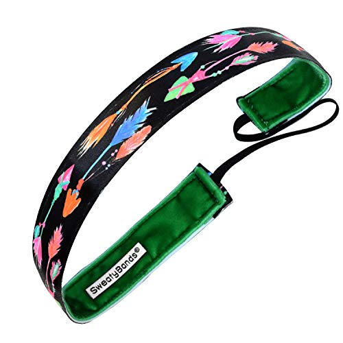 Sweaty Bands Womens Girls Headband - Non-Slip Velvet-Lined Performance Hairband - Find Your Way #TOP3