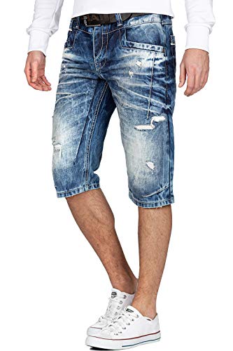 Cipo \u0026 Baxx Herren Jeans Shorts Denim