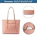 Professional Laptop Purse Tote Bag with Padded Compartment Fits Up to 15.6 Inch Computer, N°1-Pink