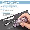 HUIRUSO 4 Pack Double Sided Tape Roller, Scrapbook Supplies, Glue Tape Roller for Crafts, Double-Sided Adhesive Tape Runner for Scrapbooking, School Office Journaling Supplies (0.31 in X 26.25 ft) #1