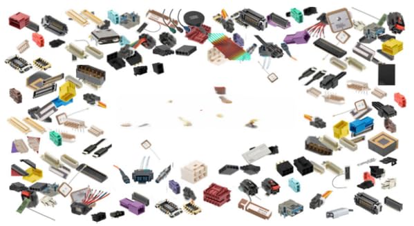 Molex/Waldom, 170390-5000, Impact 85 Ohm Plus 4 Pair Mezzanine Receptacle - Stack Height 18.00mm - Right Guided - 10 Columns - 40 Circuits - Gray. (9 Item/s)