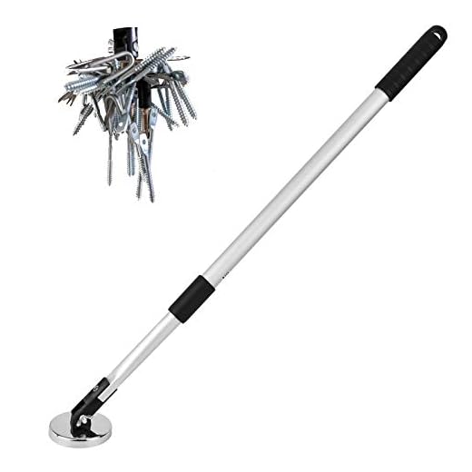 Fabcell Telescoping Magnetic Pickup tool - Screws Parts Finder Magnet Sweeper/45 Inch Super Strength Extendable Telescopic Magnetic Pick-up