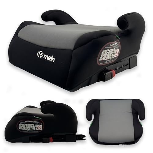 Mein Isofix - Elevador de coche para niños, 22-36 kg, sistema Isofix, universal, grupo 2-3, apto para niños de 5 a 12 años, para niños de 125 a 150 cm (color gris)