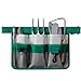 WINHUNT Garden Apron for Women, Adjustable Tool Belt with 8 Pockets - Heavy Duty Oxford Work Belt for Gardening, Construction (Green)