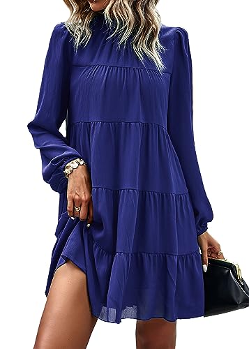 Image of KIRUNDO Women's 2026 Fall Long Sleeve Baby Doll Dresses