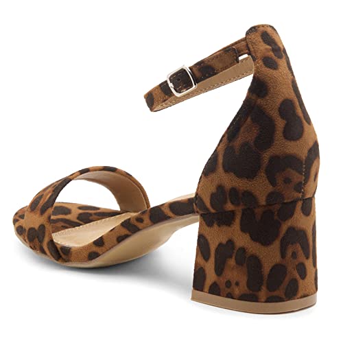 Image of Herstyle Low Block Heels for Women - 2.25 Inch Open Toe Chunky Heel Sandals with Dressy Ankle Strap for Wedding, Prom, Party & Office