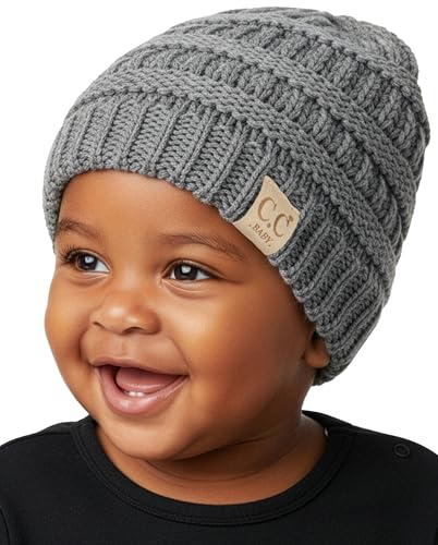 Image of Funky Junque Baby Winter Hat – Cute Newborn Hats, Cozy Warm Infant Beanie, Soft Knit Stocking Stuffer for Babies 0–12 Months