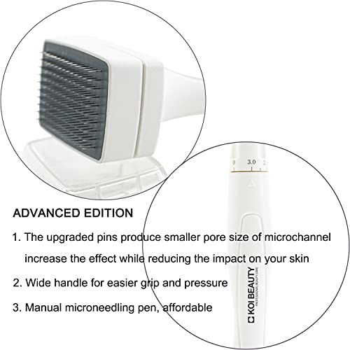 Koi Beauty Adjustable Derma Stamp Professional Microneedling Pen Dermapen For Face Body Hair Beard Growth, Microneedle Pen Roller For Men Women Home Use #TOP2