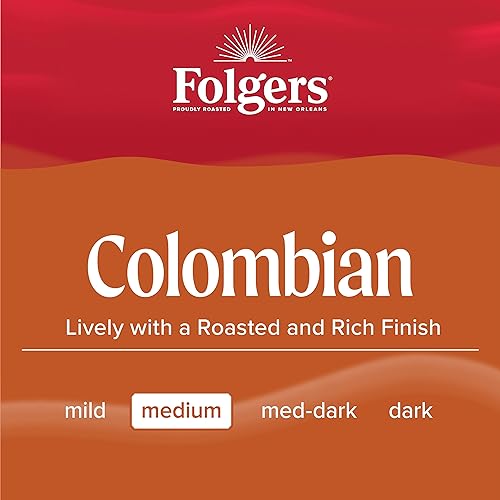 Folgers Colombian Medium Roast Ground Coffee, 22.6 Ounces (Pack of 6) - Image 7
