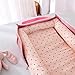 Loevin Baby Lounger for Newborn Portable Bag,Baby Nest Play Gym mat with Strap,Newborn Lounger Adjustable Size & Inner Zipper Lengthen Space to 24 Months(Pink Polka Dots)