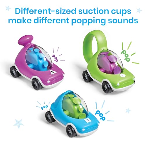 hand2mind Popping Fidget Cars, Fine Motor Skills Toys, Suction Cup Toddler Toy Cars, Occupational Therapy Tools, Play Therapy, Preschool Sensory Anxiety Relief for Kids (Set of 3) by hand2mind - Image 5
