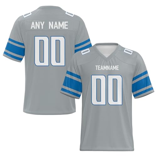 Custom Football Jersey Personalized Football Shirt Printed/Stitched Name & Number for Men Women and Youth - Image 3
