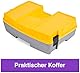 Kinetic Sand Baustellen Koffer - mit 907 g original magischem kinetischem Sand aus Schweden, Baustellenfahrzeug und Zubehör für kreatives Indoor-Sandspiel, für Kinder ab 3 Jahren