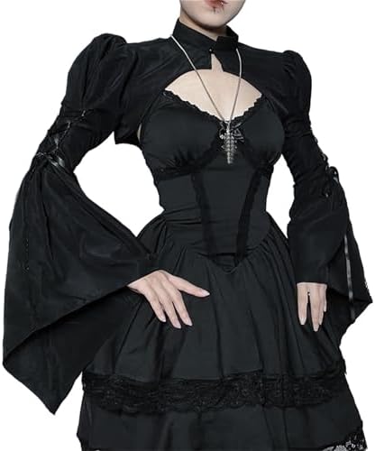 black shrug for evening dress Elegant Black Lace Bolero Shrug for Evening Wear