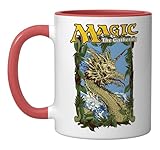 Magic: The Gathering Mirage Monster Deck Ceramic Mug, Red/White
