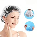 Shower Cap Disposable - 100 Pcs Thickening Women Shower Caps Normal Size