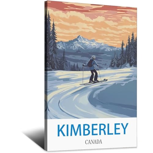 Affiche de voyage Kimberley Canada déco murale vintage toile