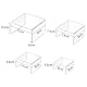 Gativs Acryl Regal 4 Stück - Display Risers, Organizer, Showcase U Ständer, Vitrine Podest - Clear Acryl für Präsentation