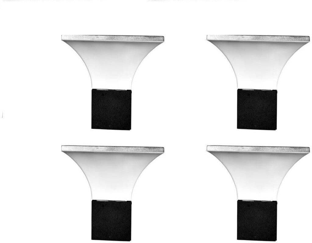 Fixed Gate Light White Glass | Pack of 4 Outdoor Garden and Roof Entrance Lamps | Durable Weather-Resistant Decorative Exterior Lighting Fixture-image-31