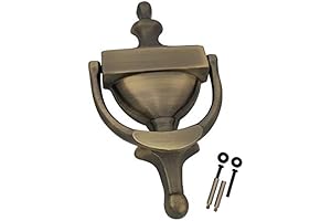 QCAA 7" Antique Brass Door Knocker