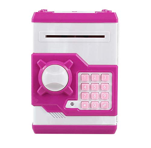 Image of Cable World Money Safe ATM Kids Piggy Savings Bank with Electronic Lock Piggy Bank ATM with Password (Assorted Color) (Multi Design)