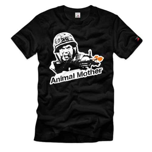 T-shirt armée M60 Vietnam Animal Mother avec finitions robustes et impression haute définition
