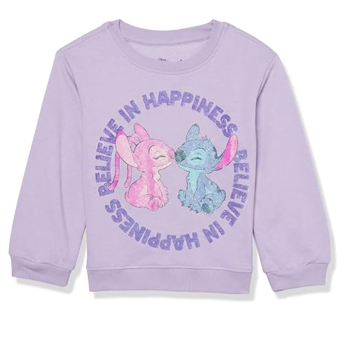 Image of Disney Girls Lilo & Stitch Clothing Set - Stitch Sweatshirt Hoodie and Jogger - 2-Piece Outfit Set - Sizes 4-16
