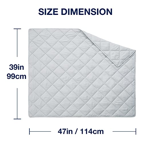 Exq Home Toddler Comforter Baby Quilt Blanket Soft Lightweight,39X47 Inches Polyester Toddler Nursing Blanket For Infant And Newborn, Ultra Soft For Crib Bed,Stroller,Travel(Silver Grey) #TOP20