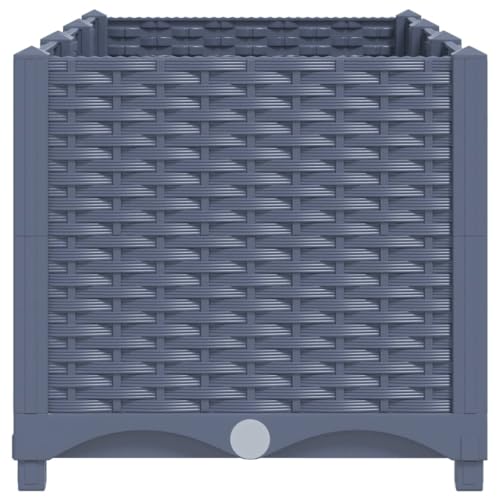 Jardinière surélevée en polypropylène 120x40x38 cm pour potager de balcon - 5