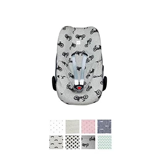 Fundas BCN ® - F33/93E99B - Funda para silla de coche de grupo 0 Bébé Confort Pebble ® - Black Bikes
