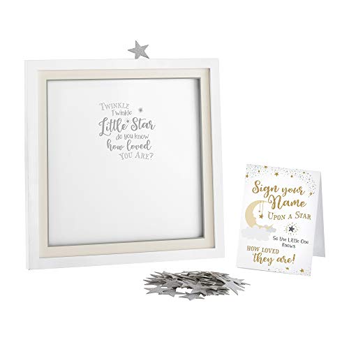 Lillian Rose Twinkle Shower Guest Signing Guest Book Alternative with 48 Stars, White (24BS610 GA) by Lillian Rose - Used condition - US$21.47